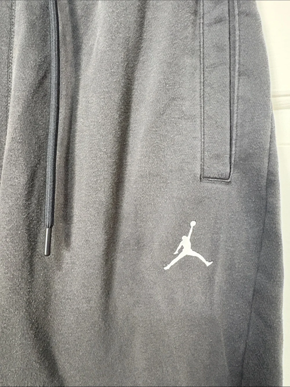 Jordan Black Joggers with White Jumpman Logo